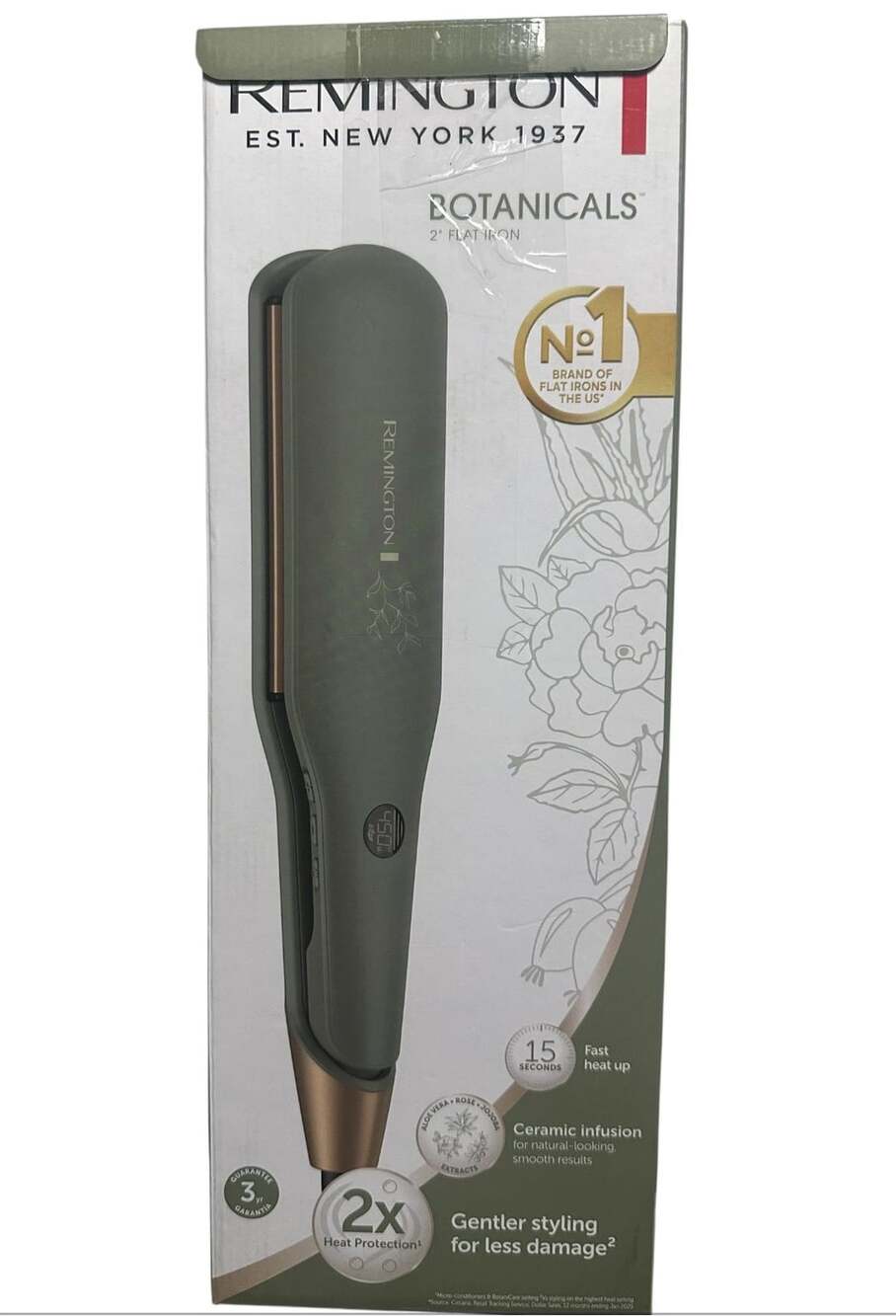 Remington Botanicals 2" Flat Iron Green